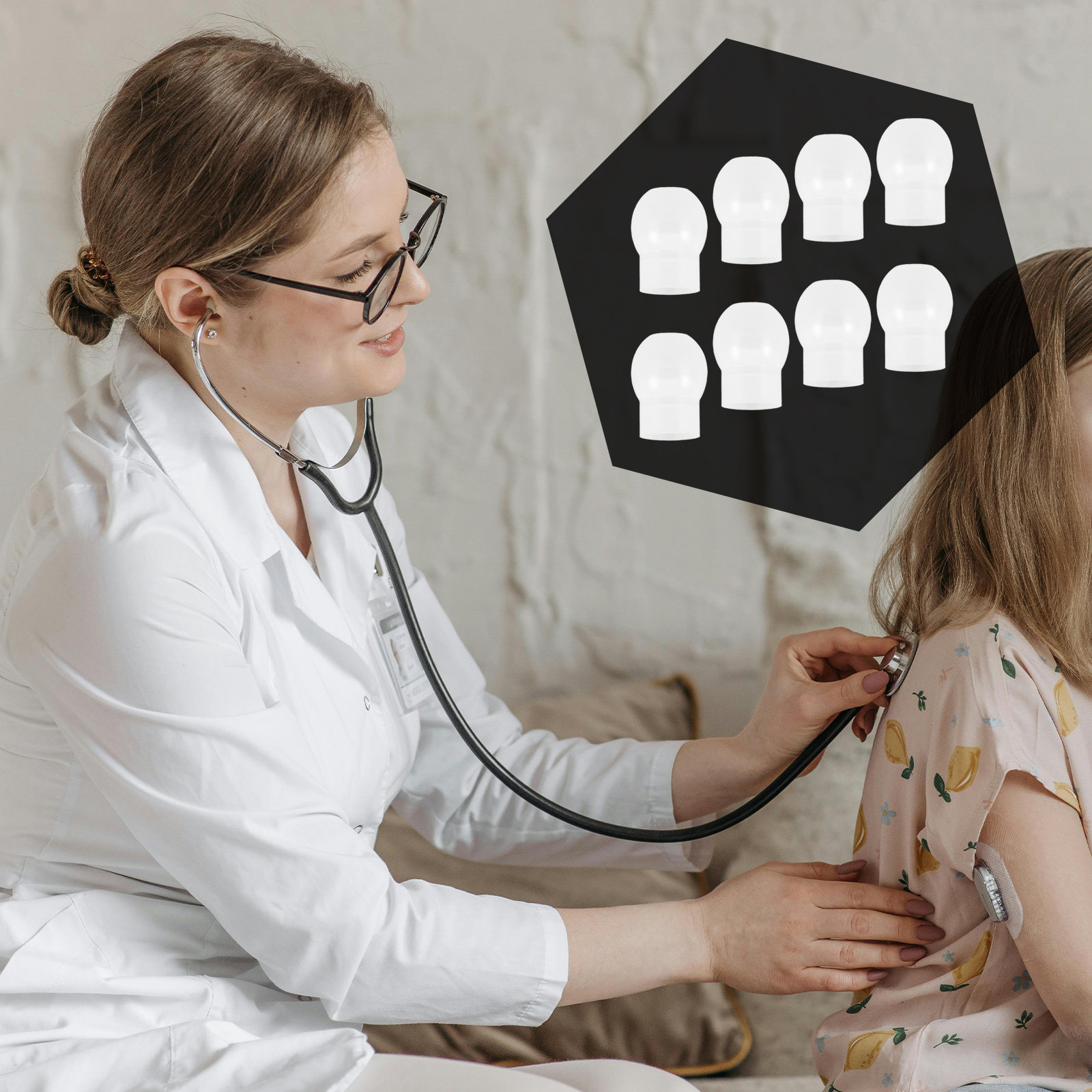 Silicone Ear Tip Replacement - 8 stuks zachte siliconen oordopjes voor
