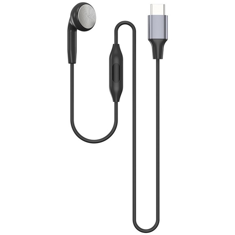 Wired Earphone Mic - DT75BG Type C Single Earbud met