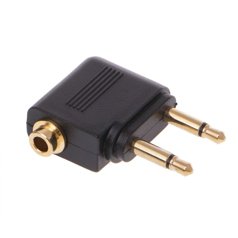 1 st Goud vernikkeld Vliegtuig - Earphone Splitter Jack recensie en prijs