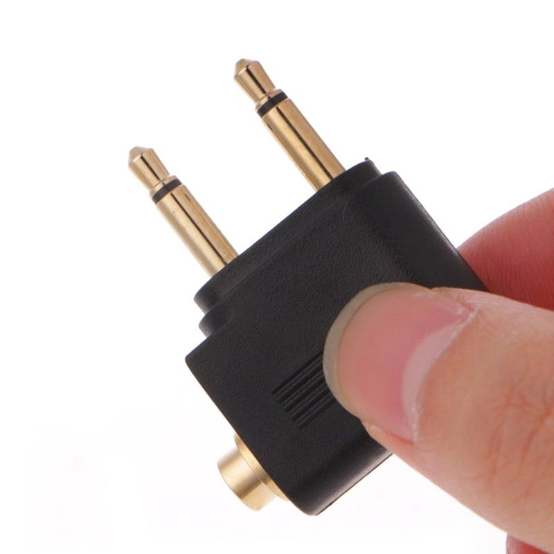 1 st Goud vernikkeld Vliegtuig - Earphone Splitter Jack recensie en prijs