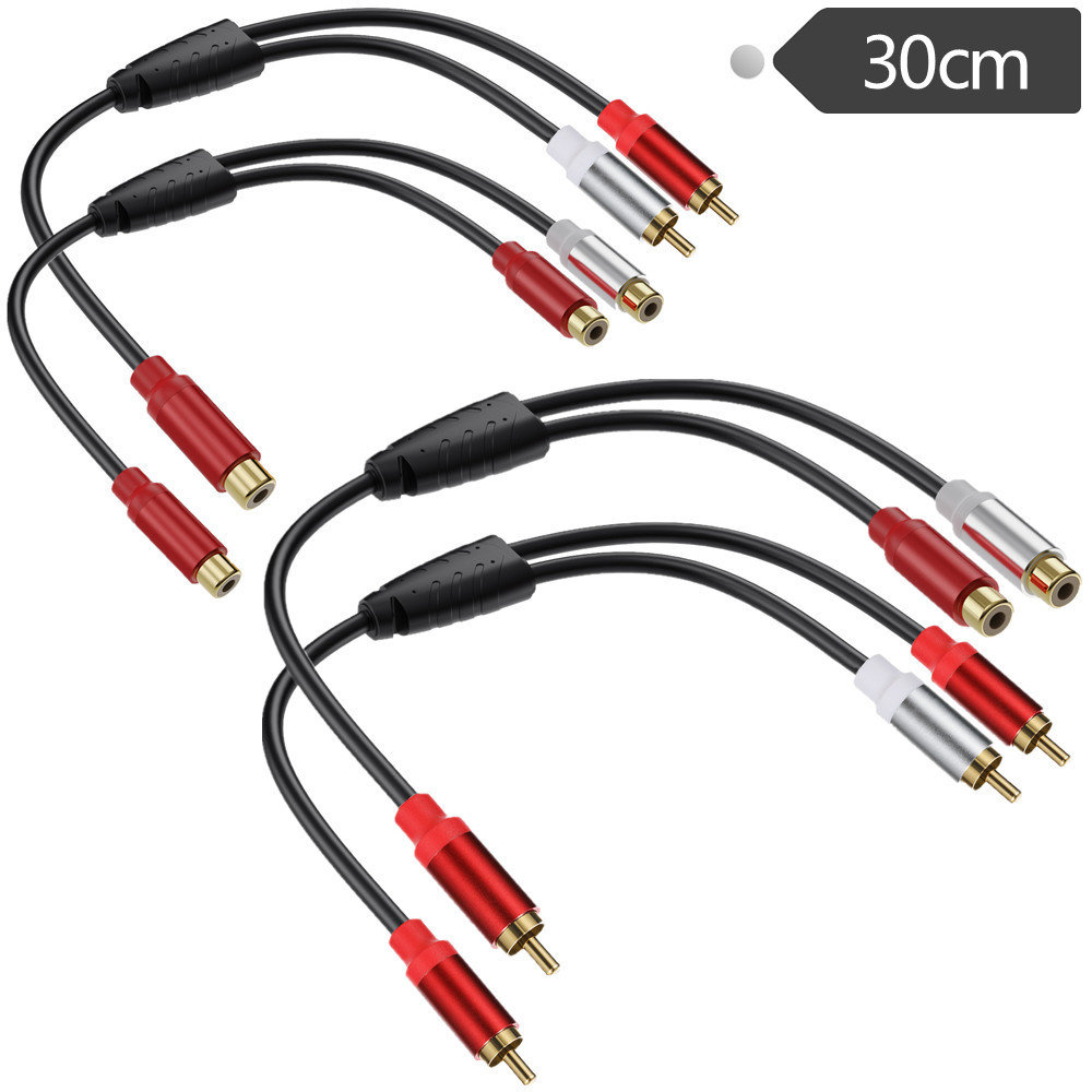 0,3 m RCA-audiokabel RCA 1 vro - Audio Splitter Y recensie en prijs