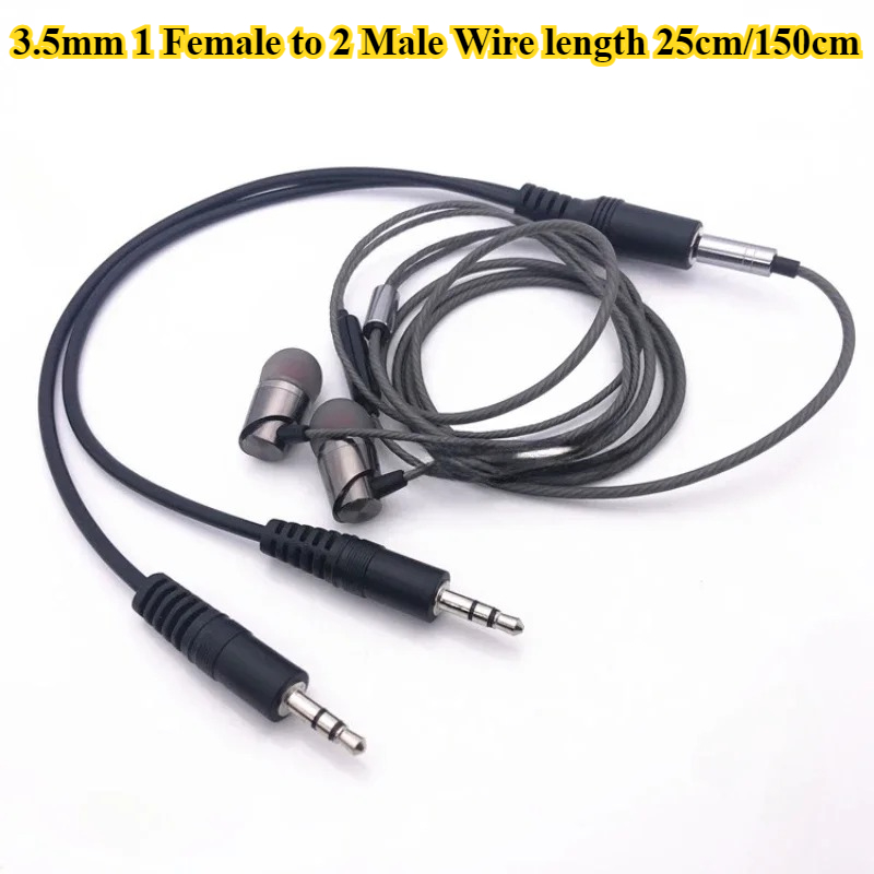 2/5 stks/partij 3.5mm 1 naar 2 - Earphone Splitter Jack recensie en prijs