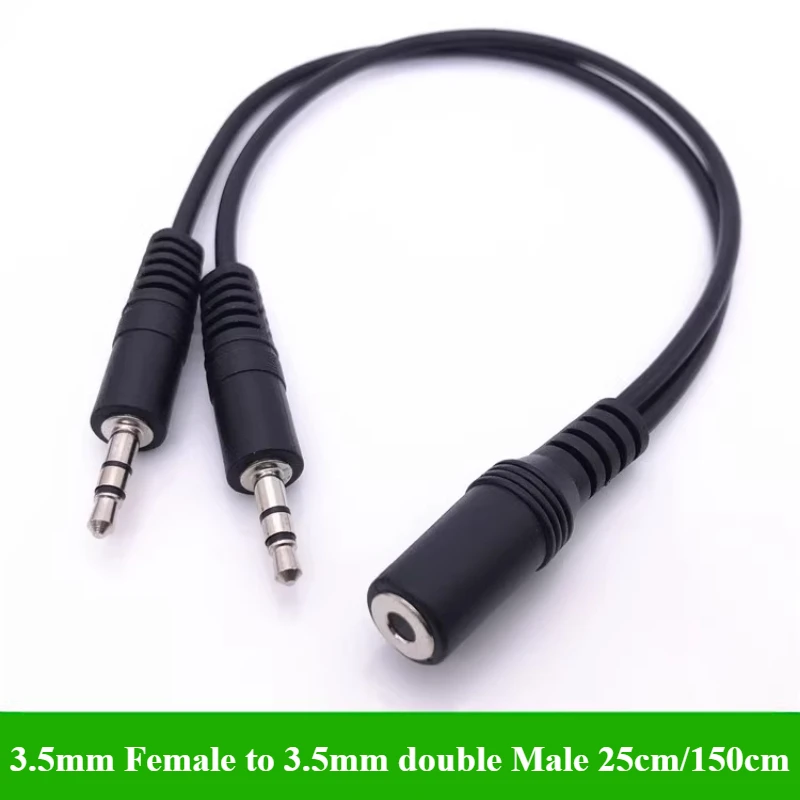 2/5 stks/partij 3.5mm 1 naar 2 - Earphone Splitter Jack recensie en prijs