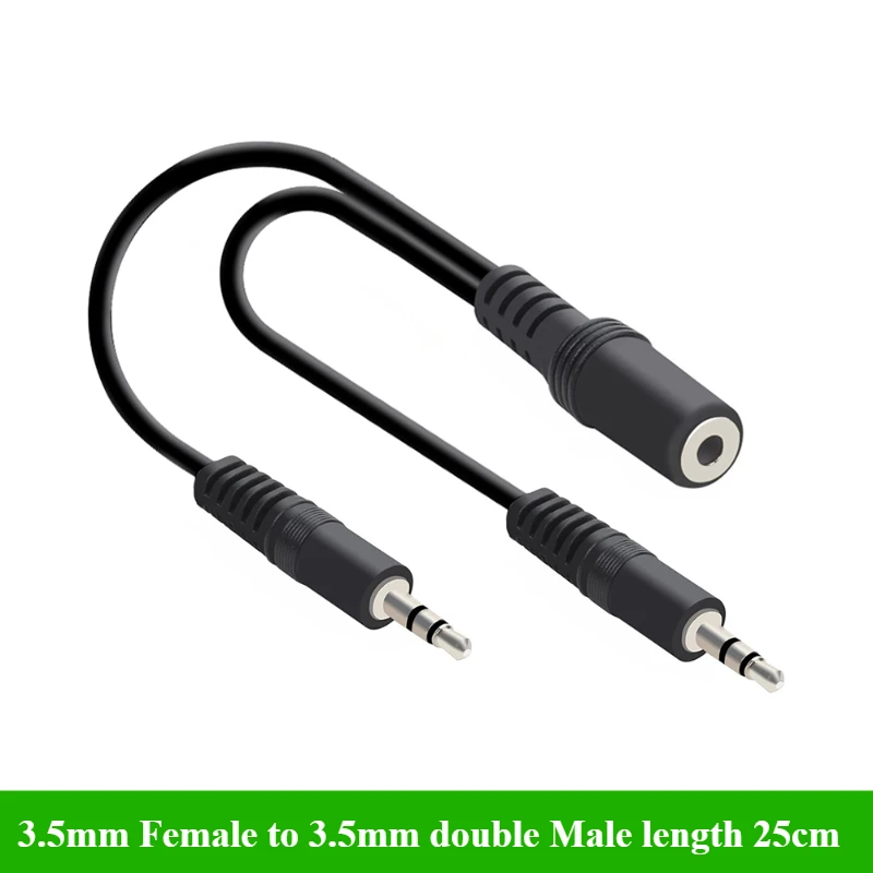 2/5 stks/partij 3.5mm 1 naar 2 - Earphone Splitter Jack recensie en prijs