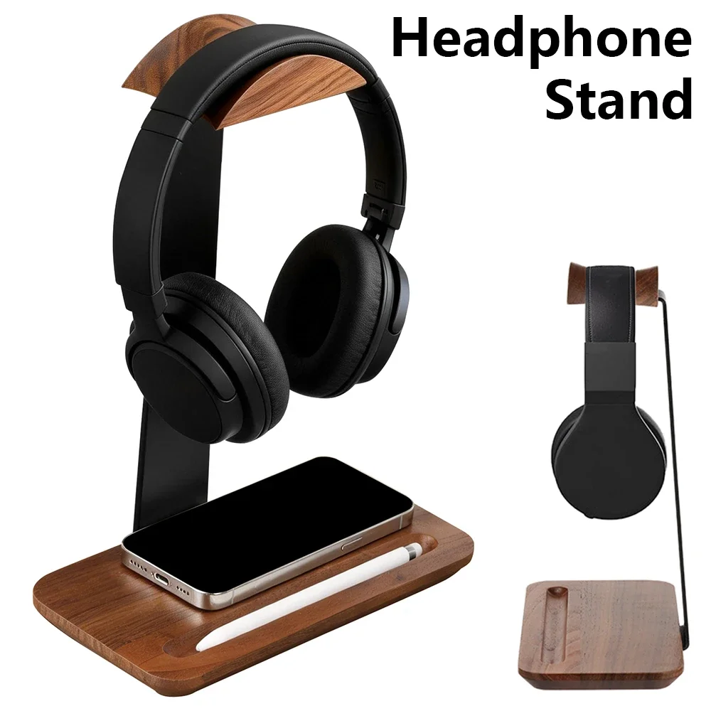 Universele houten hoofdtelefoo - Headphone Stand Desk recensie en prijs
