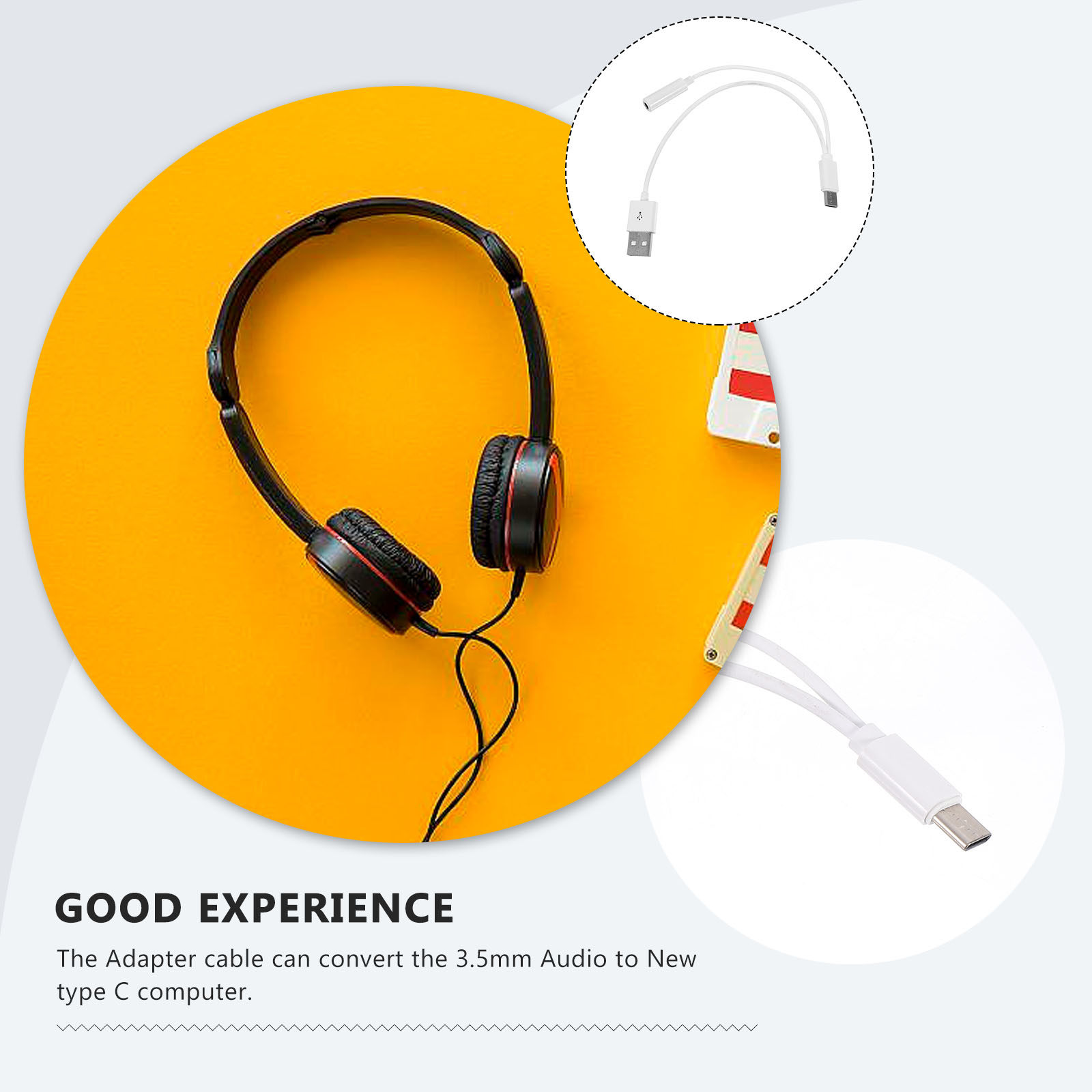 Professionele Type-C naar dubb - Earphone Splitter Jack recensie en prijs
