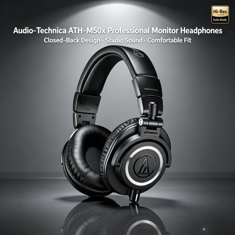 Audio-Technica ATH-M50X Over-E - Audio Technica Headphone Ath-M50X recensie en prijs