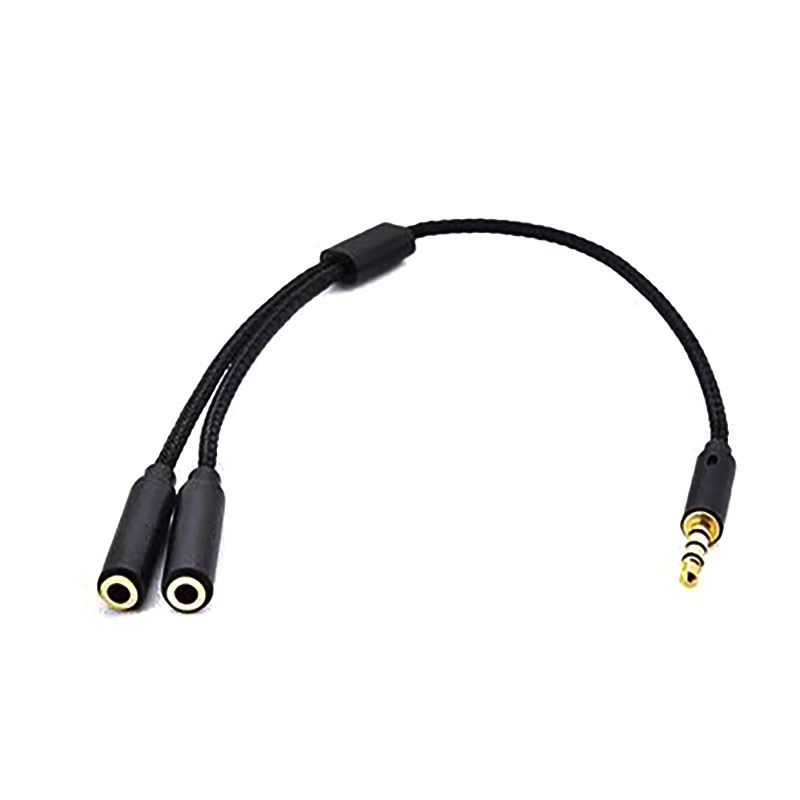 Gevlochten 3,5 mm audio-splitt - Earphone Splitter Jack recensie en prijs